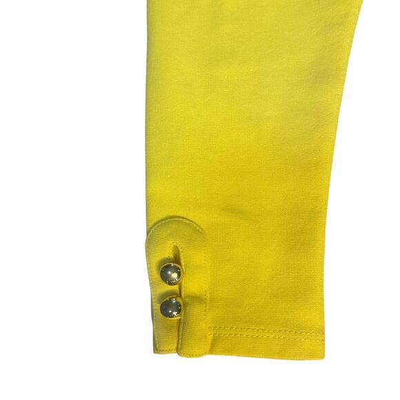 Janie and Jack yellow gold button bottom elastic waist stretch pants SIZE 18-24M - Picture 3 of 4